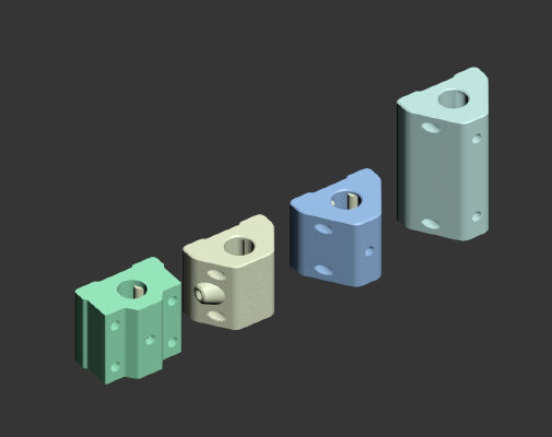 Printable PTFE linear bearings for 8mm rods and 4mm ptfe tubing. | 3d print model