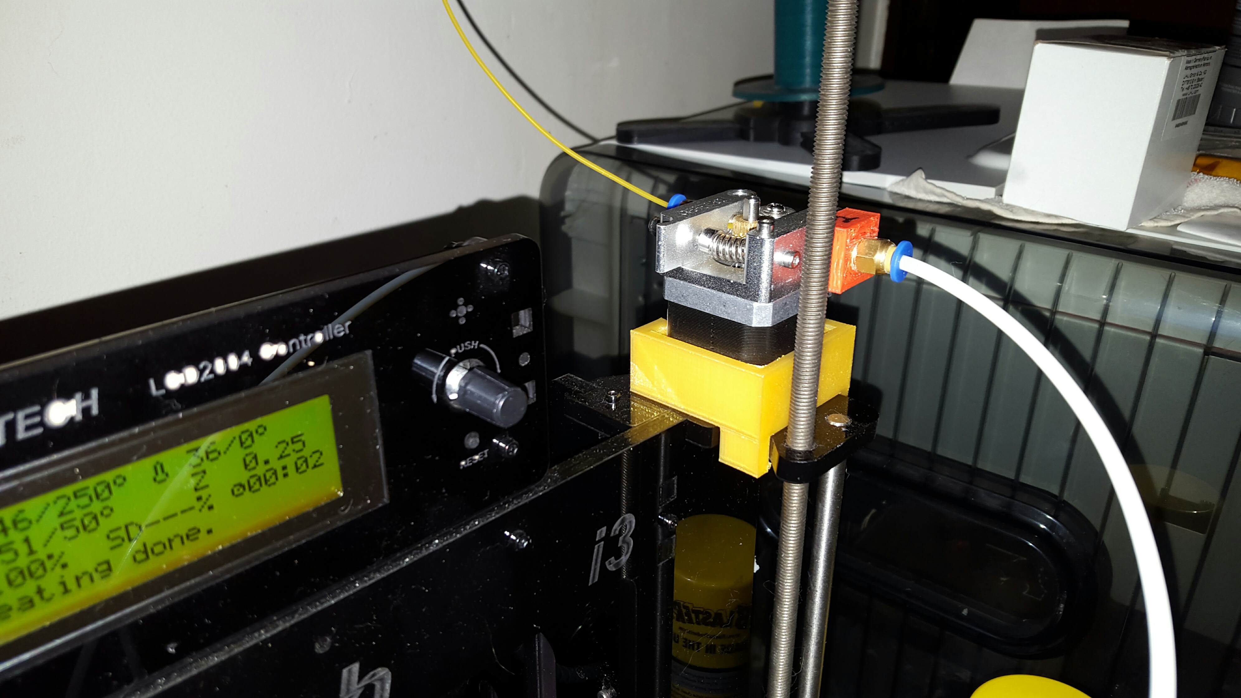 Prusa i3 bowden extruder stepper mount Left and Right