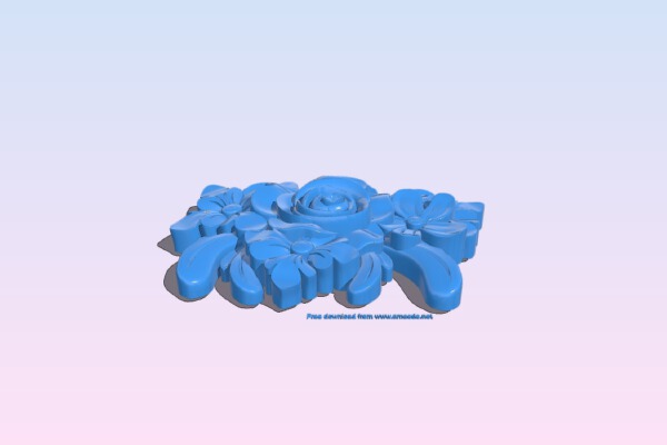 Pattern decor rose | 3d print model