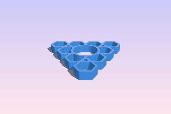 Fidget Nut Spinner - Wingnut2k #12 | 3d print model