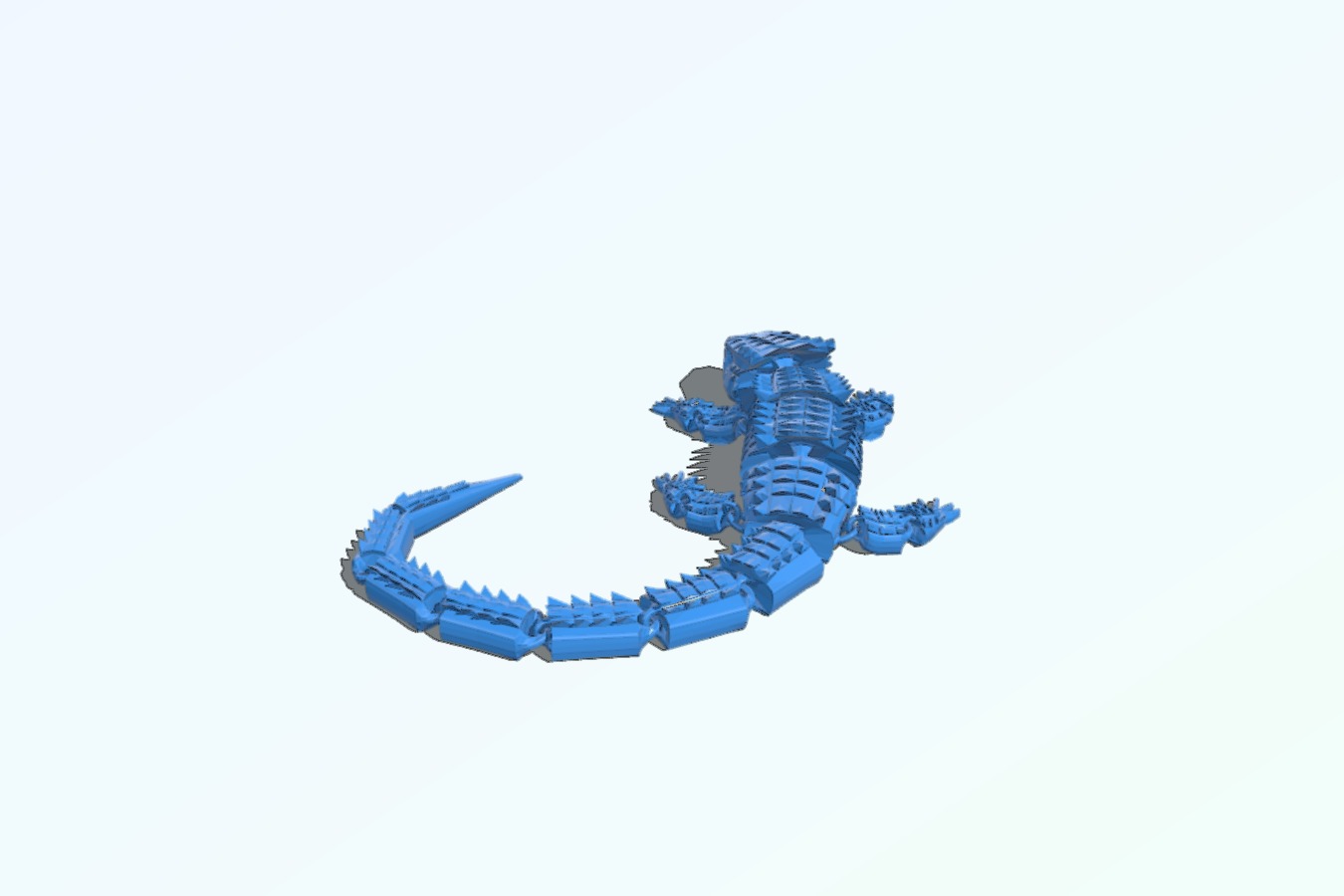 Red-Eyed Crocodile Skink - Articulated - stronger joint