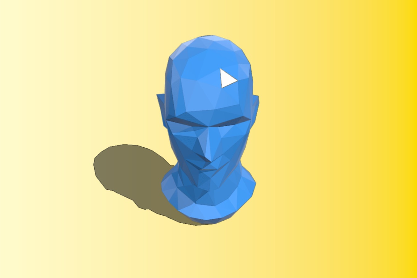 Low Poly Head Project - Google Glass Exhibition