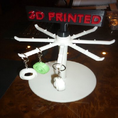 Rotating Stand for keychains | 3d print model