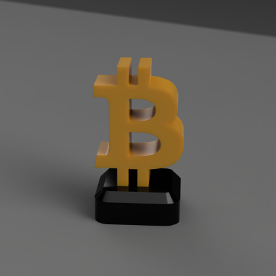 Bitcoin Logo Desktop | 3d print model