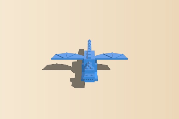 Minecraft Ender Dragon (One Piece) | 3d print model