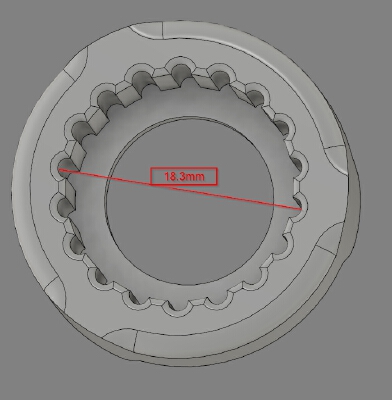 Precision thumbwheel for CTC A10s | 3d print model