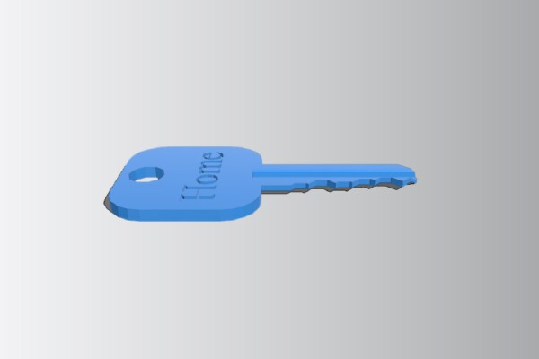 Kwikset KW1 House Key 5-Pin (Customizable) | 3d print model