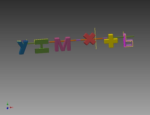 Slope-Intercept Formula Model | 3d print model