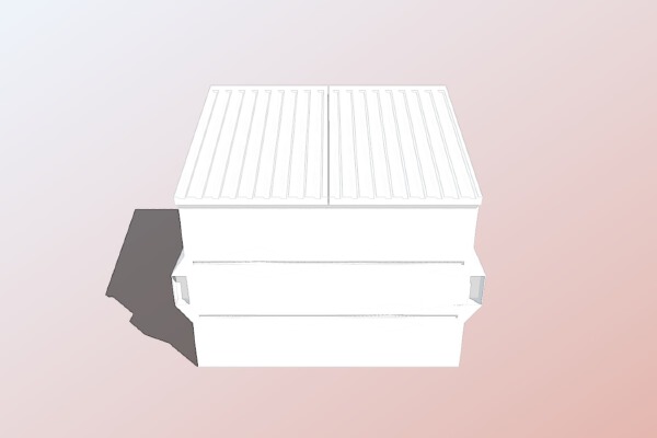  4 yard Dumpster - 15mm scale | 3d print model