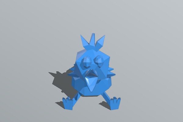 Low-Poly Torchic | 3d print model