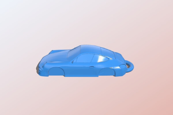 Porsche 911 Keychain | 3d print model