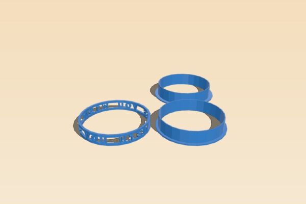 My Customized Rotating text bracelet | 3d print model