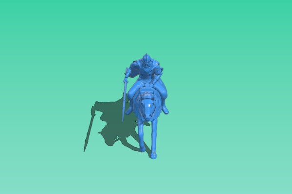 Baba Yaga on Horseman | 3d print model