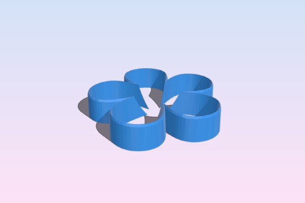 rose form for a cake | 3d print model