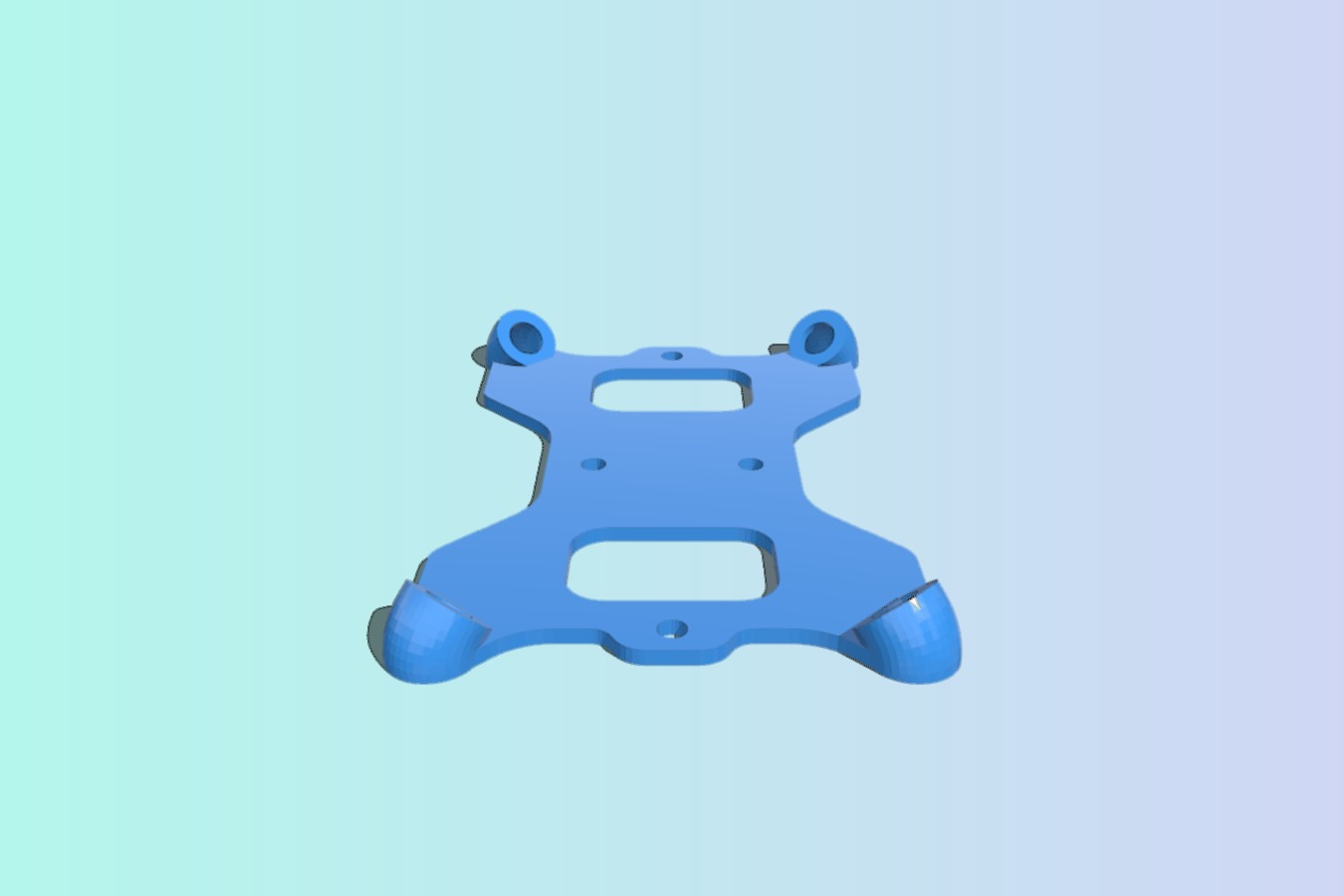 Modified Omnimac 3DR Pixhawk Anti Vibration Mount For DJI F450 (originally by GuyMcCaldin)