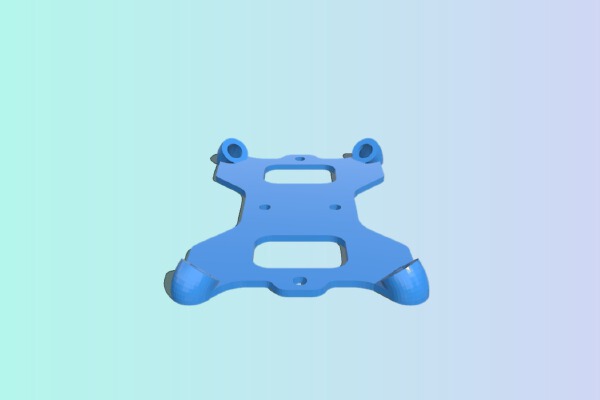 Modified Omnimac 3DR Pixhawk Anti Vibration Mount For DJI F450 (originally by GuyMcCaldin) | 3d print model