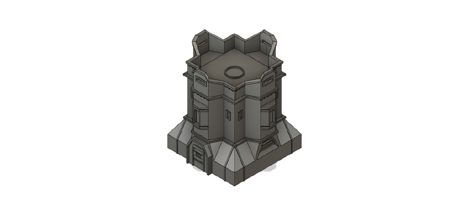Sci-Fi Modular Bastion | 3d print model
