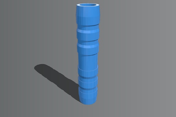 4mm aquarium hose connector (M-M) | 3d print model