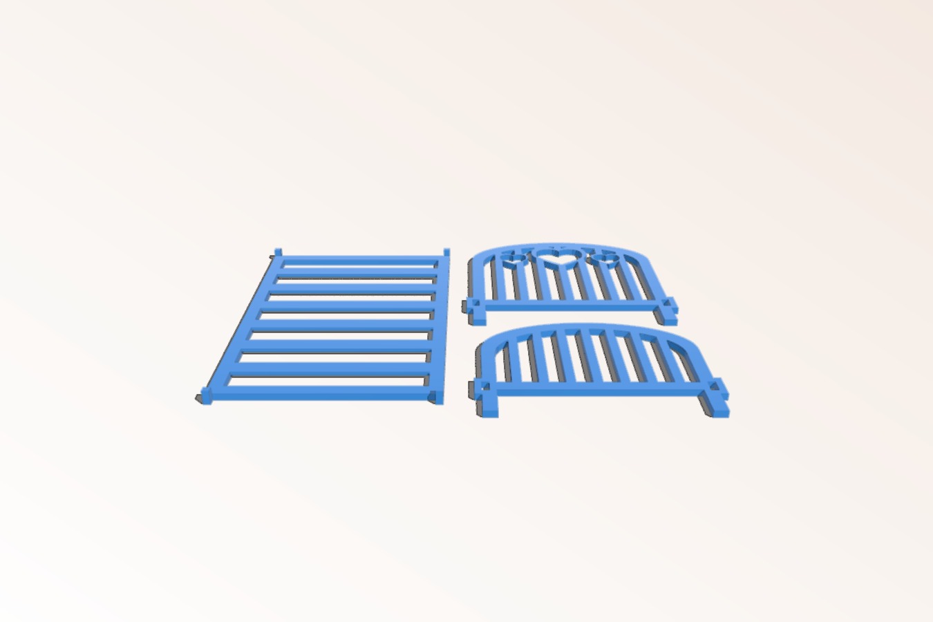 Mountable Doll bed for Dollhouse