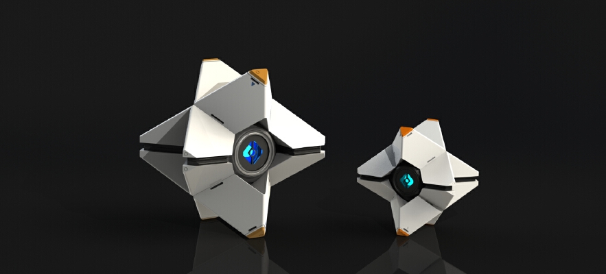 LARGE Destiny Ghost Fully Detailed Model, LED Illuminated, no supports! | 3d print model