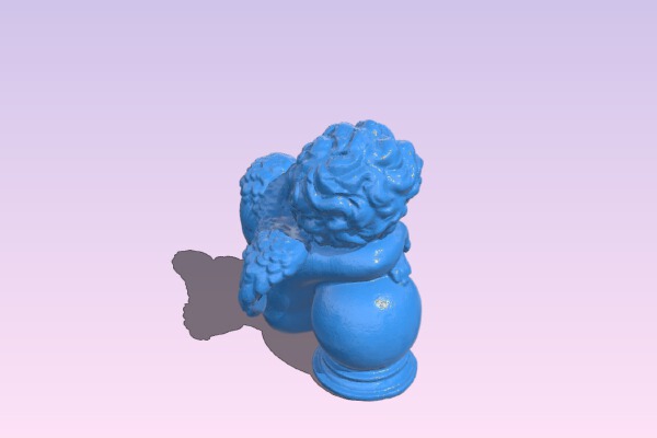 Engel ruhend am Ball | 3d print model