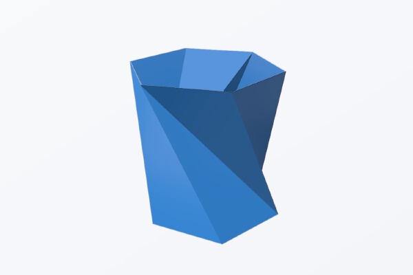 A hexagon vase (vase#1) | 3d print model
