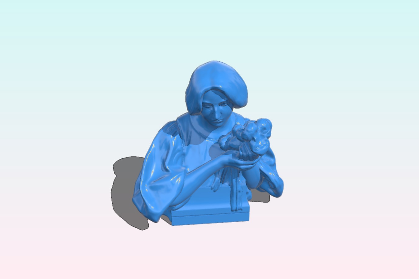 Woman and flowers