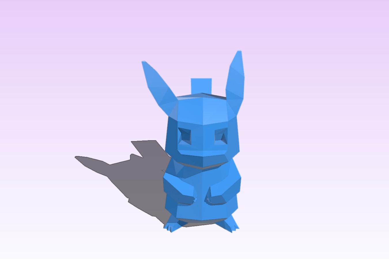 Low-Poly Pikachu - Reinforced