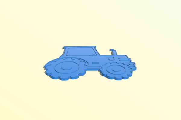Glow in the dark tractor for boys | 3d print model