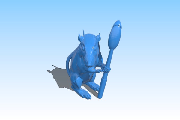 Banksy Out of Bed Rat | 3d print model