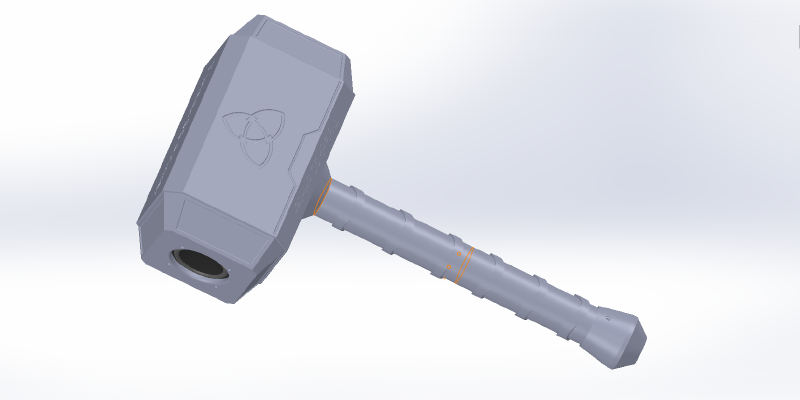 Thor Hammer Bluetooth Speaker | 3d print model