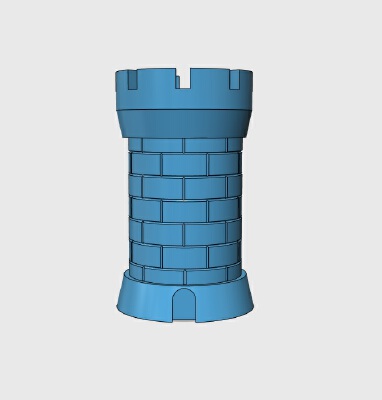 Castle Dice Container | 3d print model