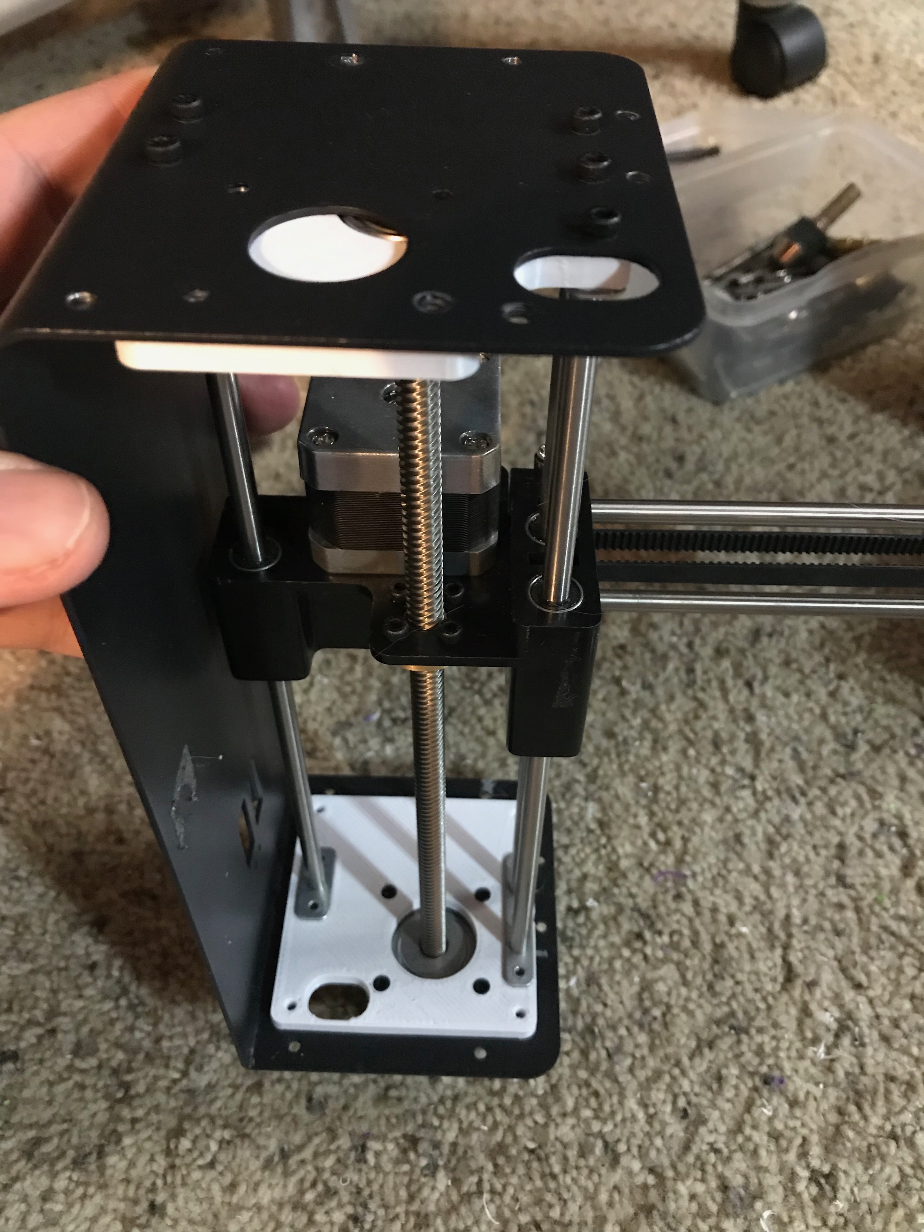 MPSM v1 NEMA 17 Z Bearing Plate and Stabilizers