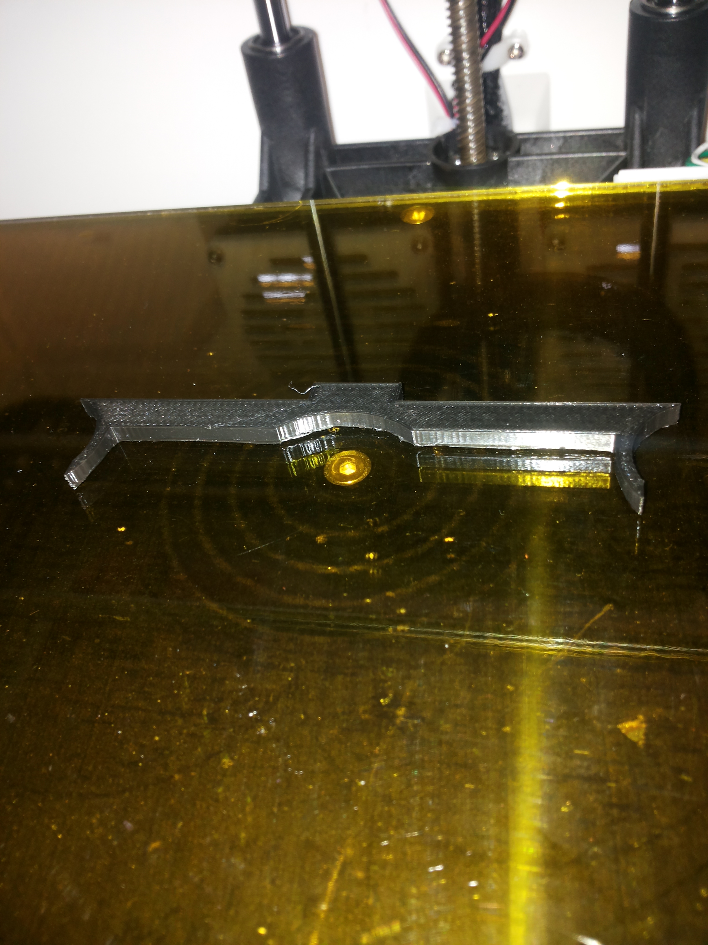 flashforge dreamer Z-axes for use of glass plate