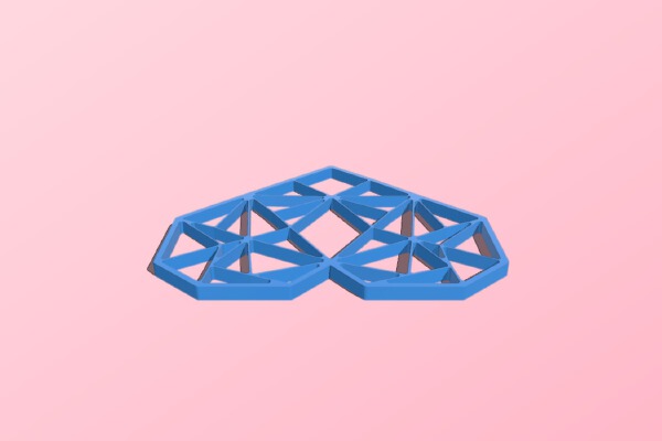 Customizable Origami Heart | 3d print model