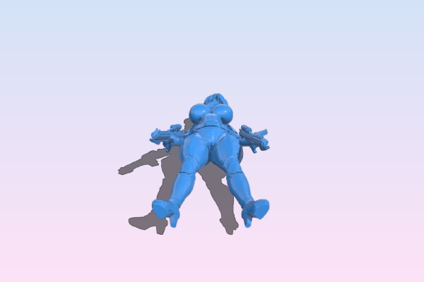 Anime Style Trooper for resin print | 3d print model