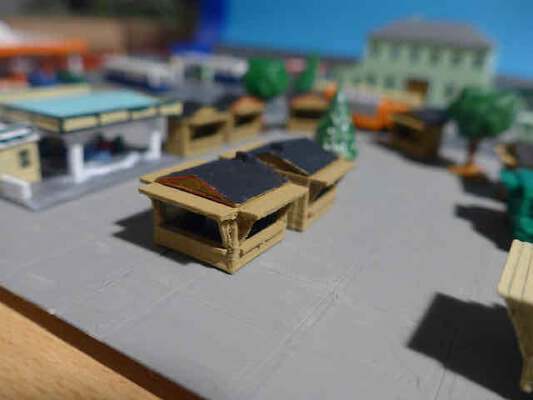 Christmas Market huts (z-scale) | 3d print model