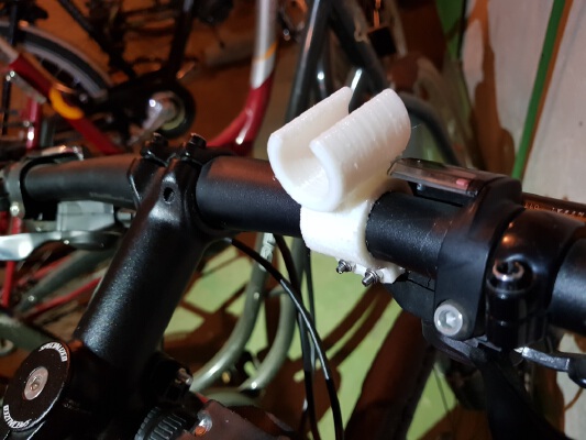 Generic bike flashlight mount | 3d print model