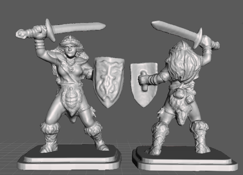 HEROQUEST - Frozen Horror - Female Barbarian repaired