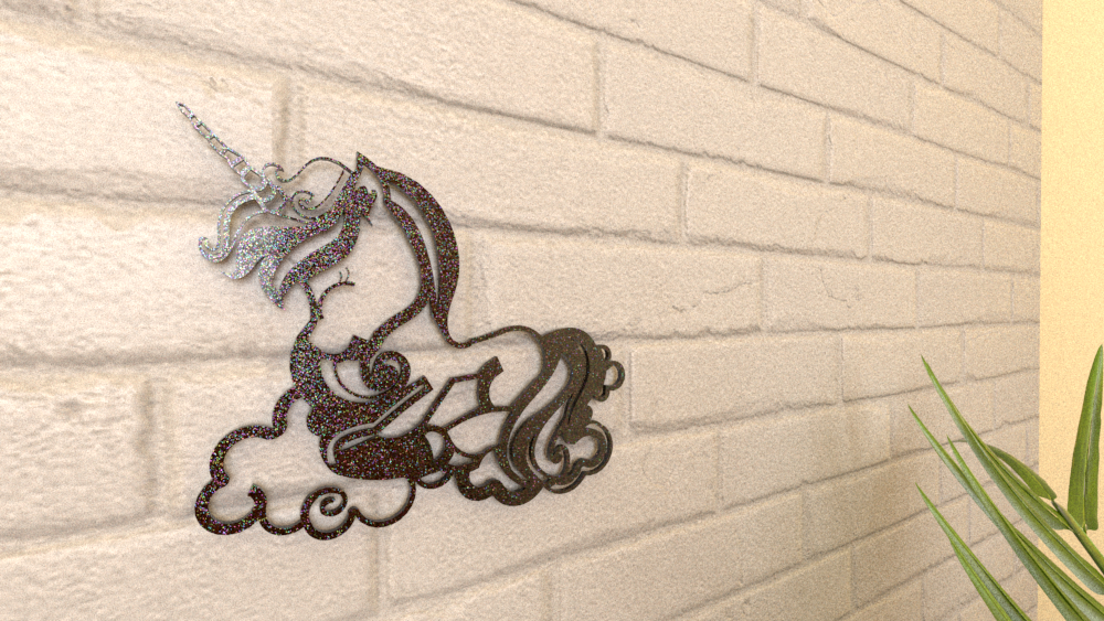Sleepy Unicorn Wall Art