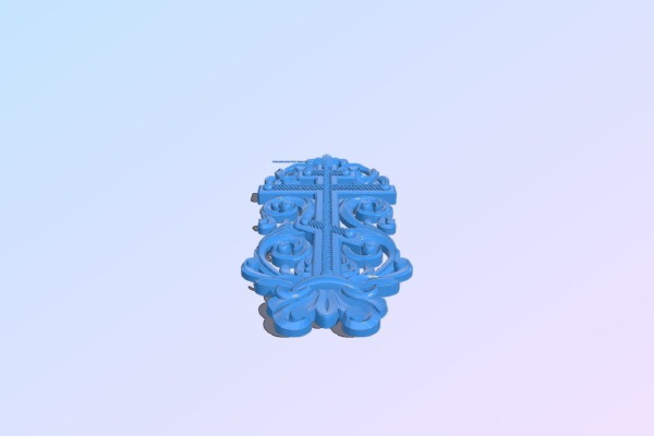 Cross and anchor pattern | 3d print model