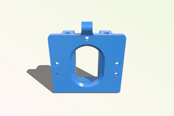 Bulldog Extruder Modified Mount for Hadron Ord Bot | 3d print model