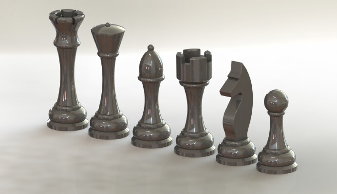 3D Printable Chess Pieces | 3d print model