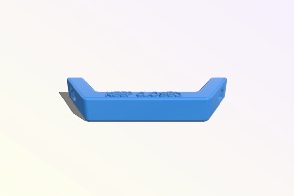 Door Handle keep closed | 3d print model