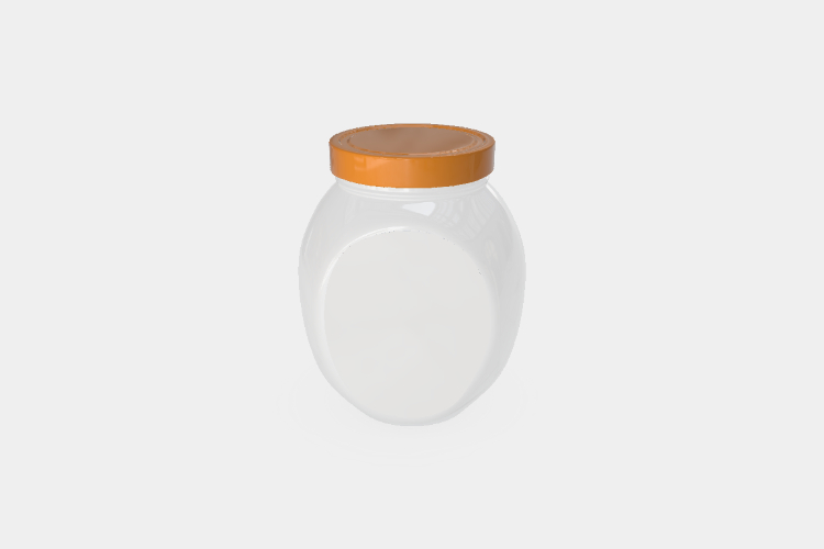 Plastic Food Package Jar Mockup
