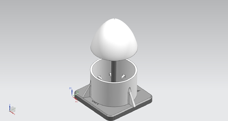 Rubber Band Rocket | 3d print model
