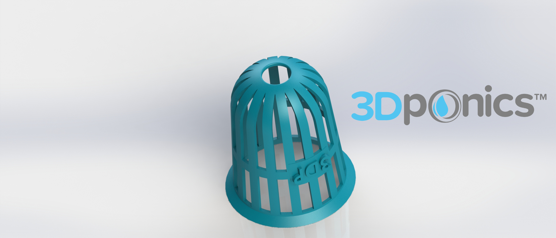 Planter (Round) - 3Dponics Non-Circulating Hydroponics