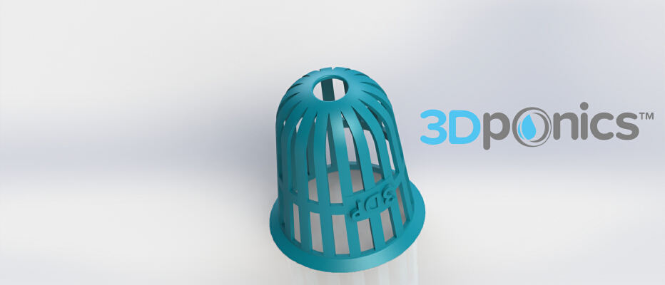 Planter (Round) - 3Dponics Non-Circulating Hydroponics | 3d print model