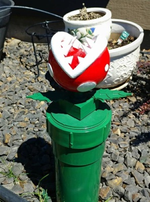 Mario Piranha plant (sewage clean-out cover) | 3d print model