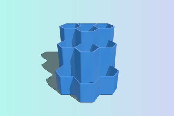 Large Honeycomb Desk Organizer | 3d print model
